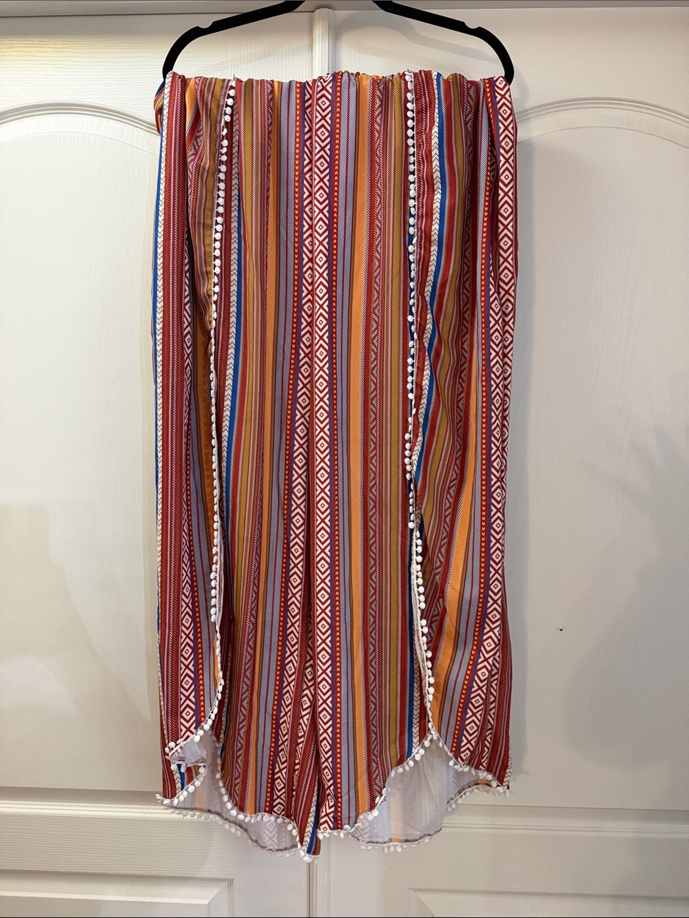 BloomChic Striped flowy pants- Red, Orange, Yellow, Blue